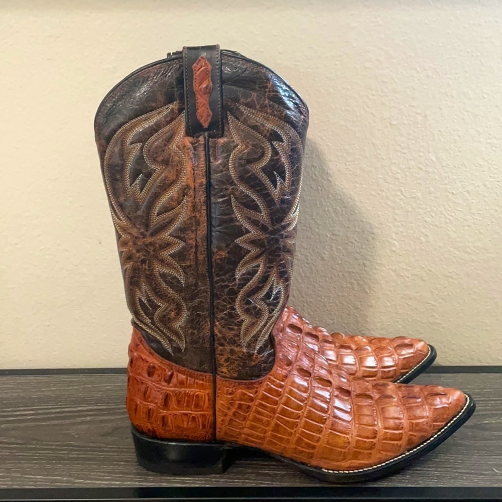 Gator cowboy western boots - Picture 5 of 9